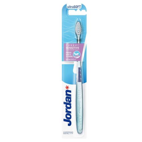Jordan Target Sensitive Toothebrush Ultra Soft 0.01mm Πολύ Μαλακή Οδοντόβουρτσα για Βαθύ Καθαρισμό με Εξαιρετικά Λεπτές Ίνες 1 Τεμάχιο - Τιρκουάζ